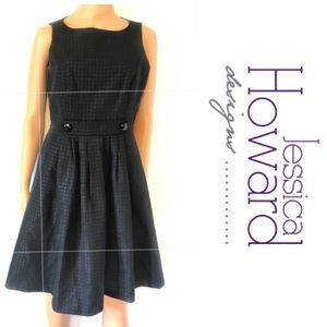 Jessica Howard Black Flare Dress